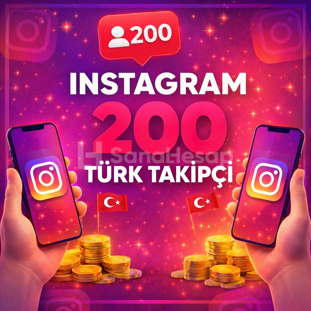 ⚡ [ PREMİUM ] INSTAGRAM 200 TÜRK TAKİPÇİ ⚡