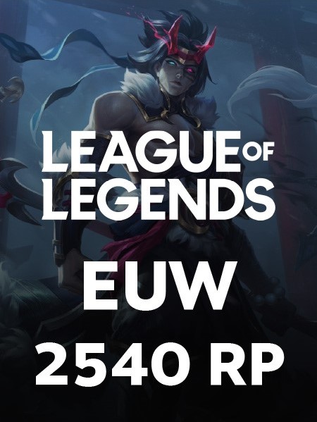 League of Legends EUW 2540 RP Satın Al