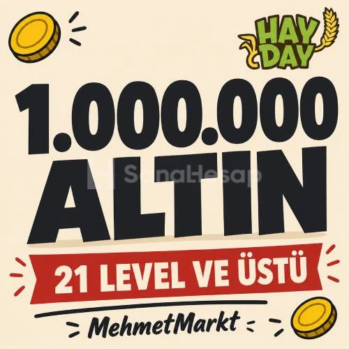 ⚡️ Hay Day 1.000.000 Altın Paketi (41 Level+) ⚡️